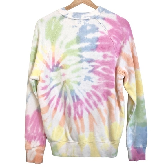SPIRITUAL GANGSTER Happy Old School Retro Soft Tie Dye Graphic Sweatshirt - Picture 11 of 13